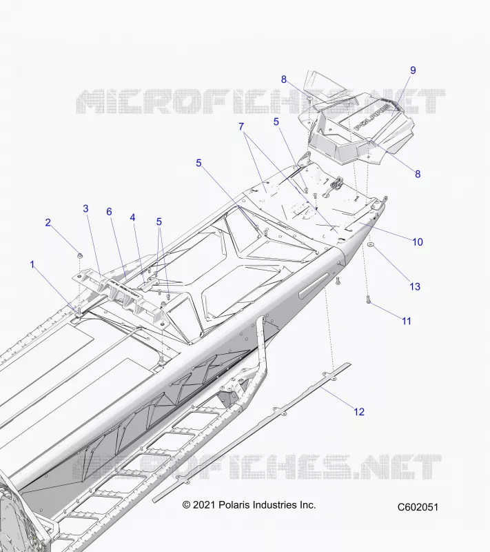 TELAIO, REAR, MISC. COVERS AND SNOWFLAP