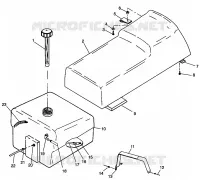 SEDILE   SERBATOIO DI GAS WIDETRAK LX 0982065 and EUROPEAN WIDETRAK LX E982065 (4943884388A006)