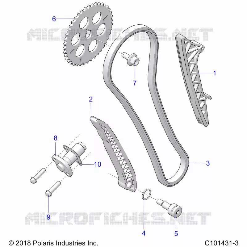 CAM CATENA AND TENSIONER