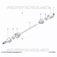 DRIVE TRAIN, DRIVE POSTERIORE ALBERO- A21S6E57A1/3A1 (C101544)