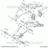 SOSPENSIONE POSTERIORE CONTROL ARM, MOUNTING