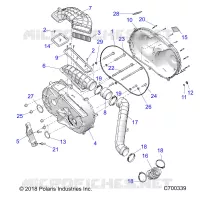 DRIVE TRAIN, COPERCHIO FRIZIONE AND DUCTING