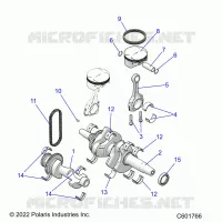 ENGINE, BALANCE SHAFT, ALBERO MOTORE/PISTON