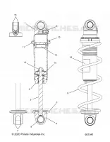 SUSPENSION, SHOCK ANTERIORE TRACK (CLEAR COIL OVER)