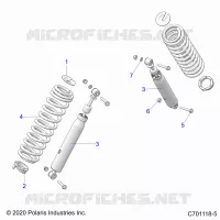 SUSPENSION, REAR SHOCK MONTAGGIO