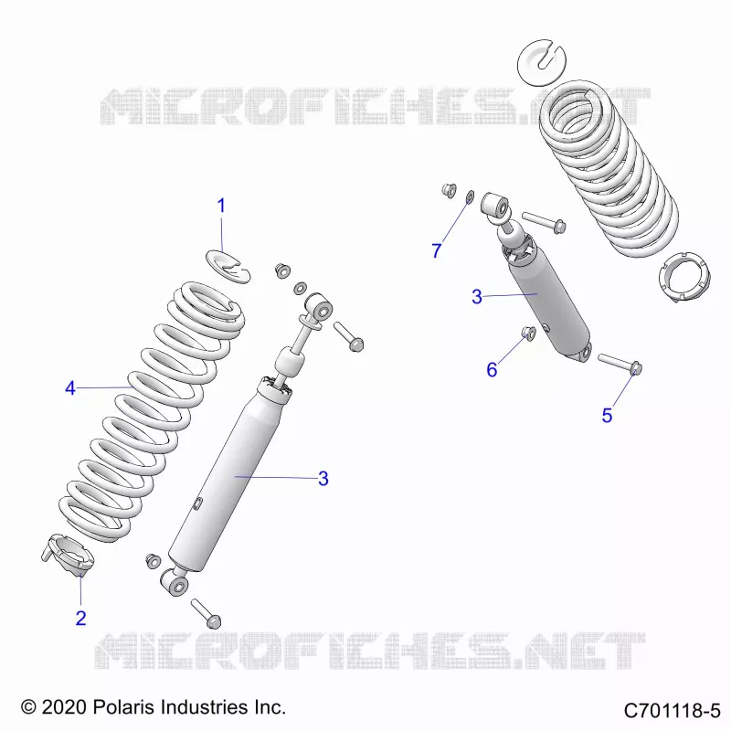 SUSPENSION, REAR SHOCK MONTAGGIO