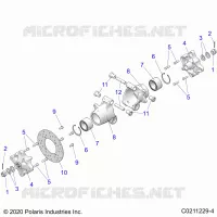 SOSPENSIONE POSTERIORE HUBS, CARRIER AND BRAKE DISC