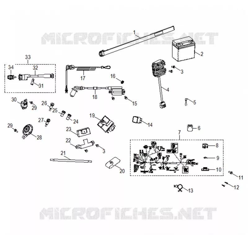 INTERRUTTORI, HARNESS and INDICATORS