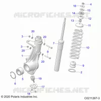 SUSPENSION, ANTERIORE MONTANTE