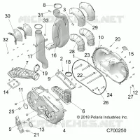 DRIVE TRAIN, COPERCHIO FRIZIONE AND DUCTING