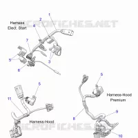 ELETTRICO, WIRE HARNESS, HOOD, ELEC. START