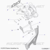 ENGINE, TURBO CHARGER MOUNTING