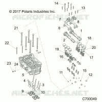 ENGINE, TESTA CILINDRO AND VALVES