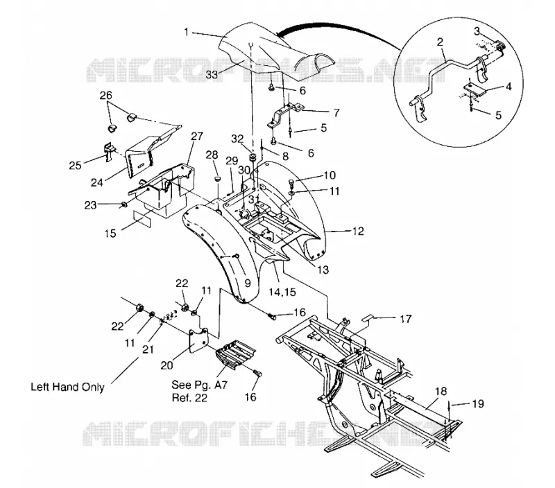 POSTERIORE CABINA DI MONTAGGIO Sport 400L W958540 (4930133013A006)