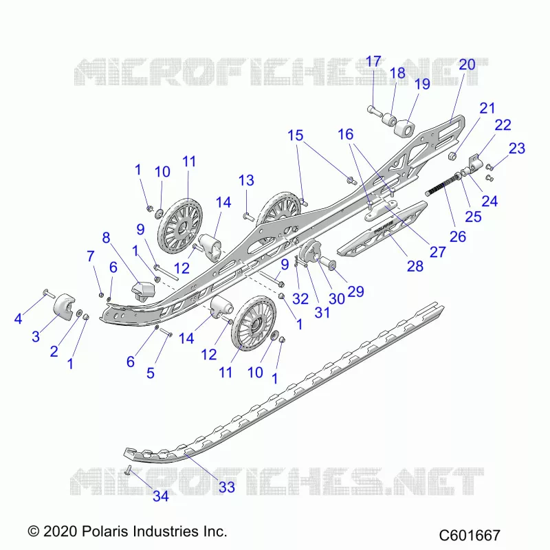 SUSPENSION, RAIL BEAM LH/RH