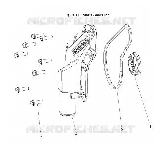 MOTORE, WATERPUMP IMPELLER AND COVER