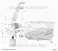 OIL COOLER, FILTER AND DIPSTICK