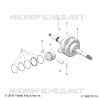 ENGINE, ALBERO MOTORE AND PISTON