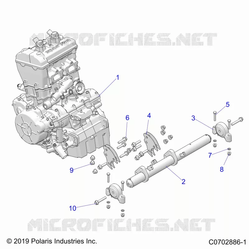 MOTORE, MOUNTING & LONG BLOCK