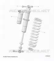 SUSPENSION, REAR SHOCK MONTAGGIO