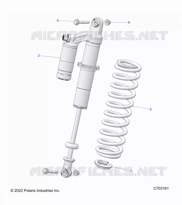 SUSPENSION, REAR SHOCK MONTAGGIO