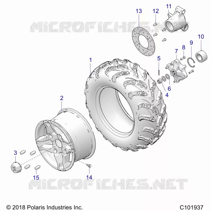 RUOTE, REAR TIRE AND BRAKE DISC