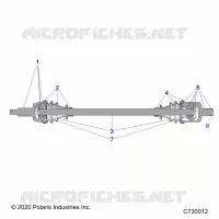 TRASMISSIONE, FRONT HALF SHAFT