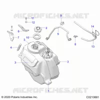 SISTEMA DI ALIMENTAZIONE CARBURANTE, FUEL TANK ASM.
