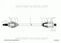 TRASMISSIONE, REAR HALF SHAFT