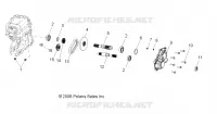 TRASMISSIONE, PRINCIPALE SCATOLA INGRANAGGI OUTPUT SHAFT