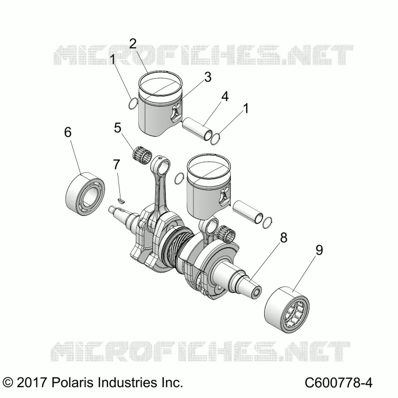 ENGINE, PISTONE & ALBERO MOTORE