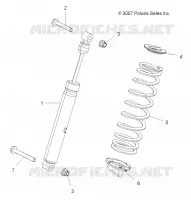SUSPENSION, AMMORTIZZATORE POSTERIORE