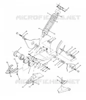 SWING ARM WLD. / AMMORTIZZATORE POSTERIORE ASSEMBLY 350 4X4 / W928139 (4922832283021A)
