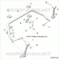 SUSPENSION, FRONT BARRA DI STABILIZZAZIONE- Z21S1E99AR/BR (C700110-5)