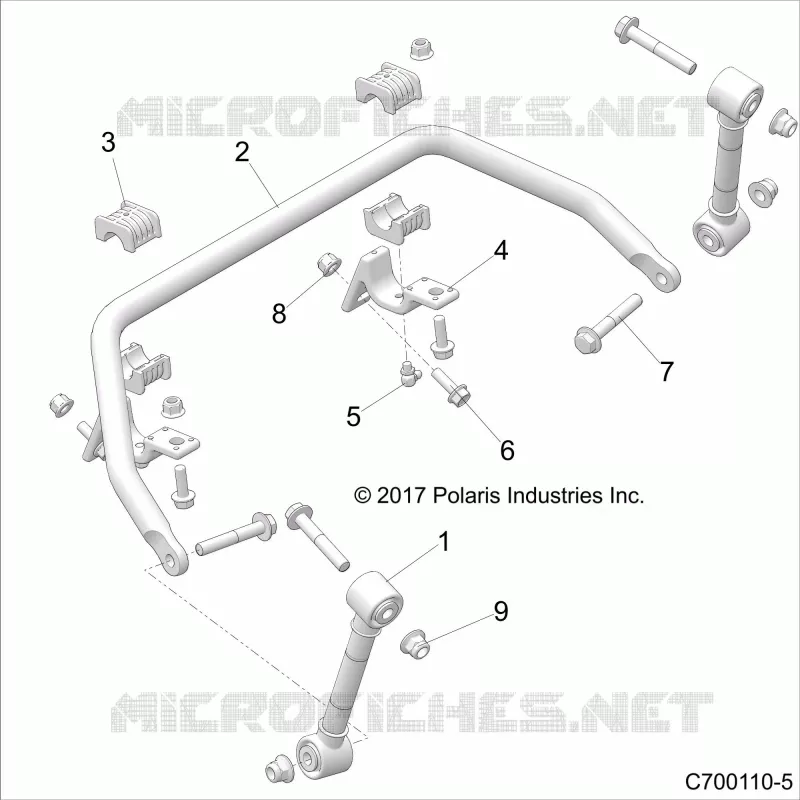 SUSPENSION, FRONT BARRA DI STABILIZZAZIONE- Z21S1E99AR/BR (C700110-5)