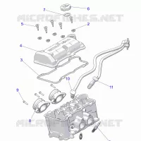 ENGINE, THROTTLE BODY AND VALVOLA COPERTURA