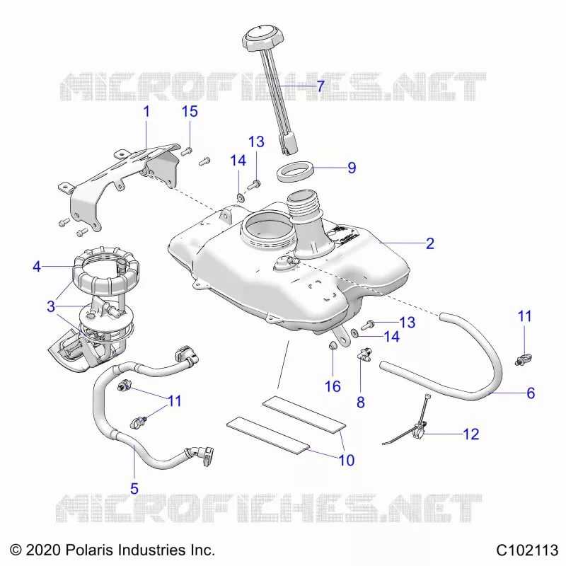 SISTEMA DI ALIMENTAZIONE CARBURANTE, FUEL TANK ASM.
