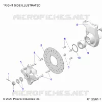 SOSPENSIONI ANTERIORI HUB, CARRIER, AND BRAKE DISC