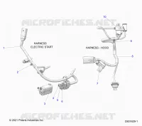 ELETTRICO, WIRE HARNESS, HOOD, ELEC. START