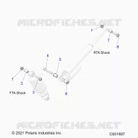 SUSPENSION, SHOCK MONTAGGIO, REAR SUSP.