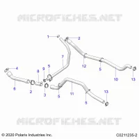 ENGINE, SISTEMA DI RAFFREDDAMENTO, HOSES