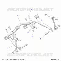 SUSPENSION, FRONT BARRA DI STABILIZZAZIONE