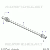 TRASMISSIONE, PROP SHAFT, FRONT