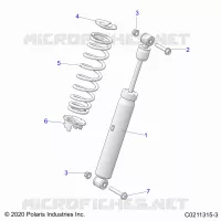 SUSPENSION, AMMORTIZZATORE POSTERIORE