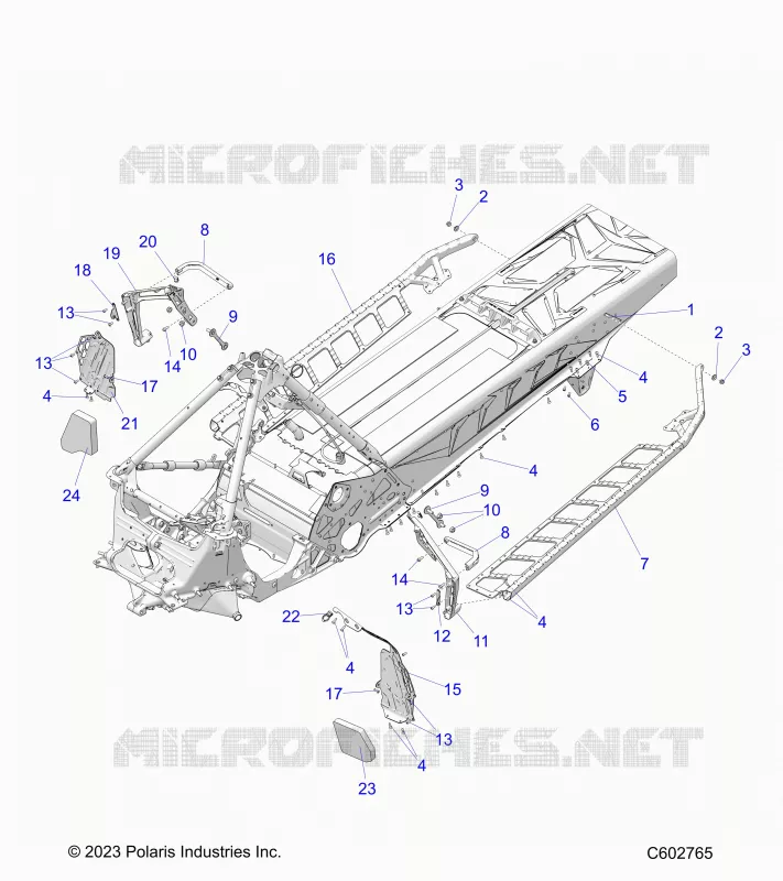 TELAIO, FOOTRESTS, AND RUNNING BOARDS