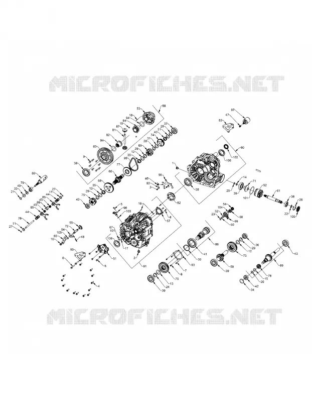 DRIVE TRAIN, PRINCIPALE SCATOLA INGRANAGGI INTERNALS