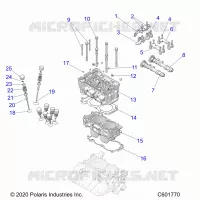 ENGINE, CYLINDER/TESTA CILINDRO ASM.