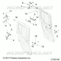 PORTE, REAR, FULL, MOUNTING