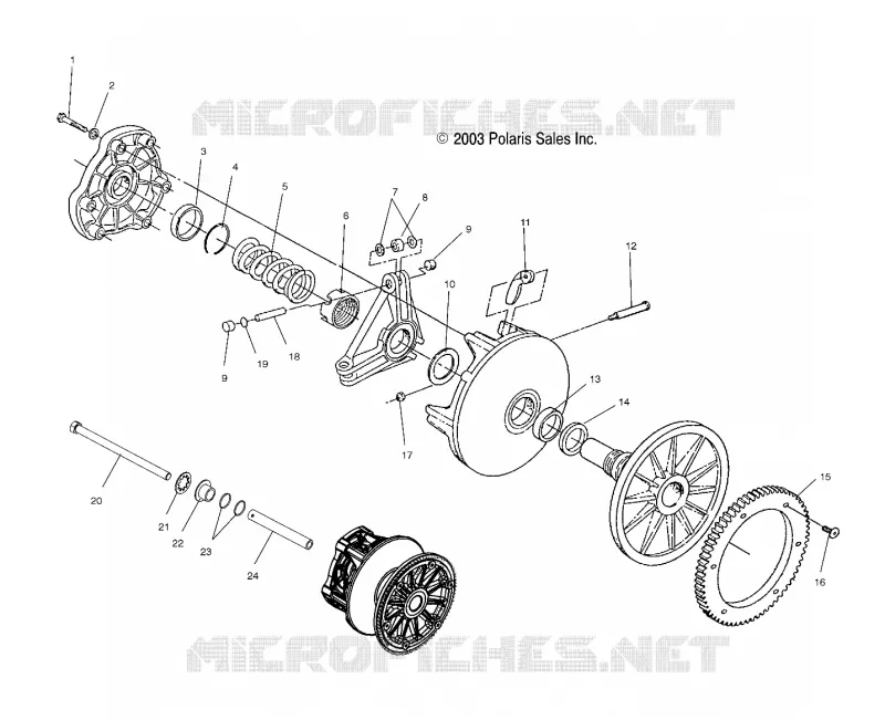 TRASMISSIONE FRIZIONE (ELECTRIC START MODELS)