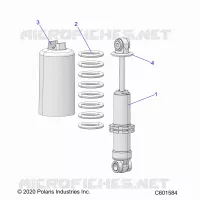 SUSPENSION, SHOCK ANTERIORE TRACK
